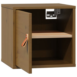 Wandschrank Honigbraun Kiefer Massivholz 31,5x30x30cm