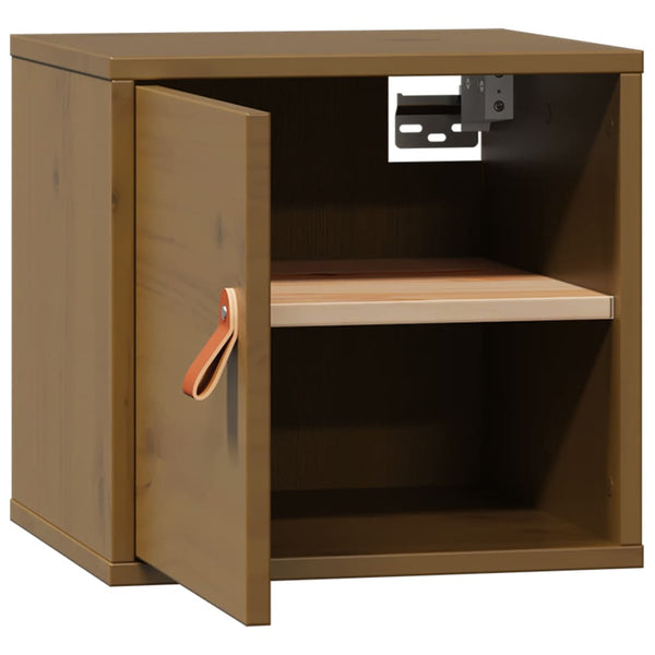 Wandschrank Honigbraun Kiefer Massivholz 31,5x30x30cm