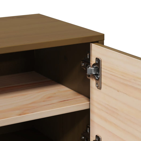 Wandschrank Honigbraun Kiefer Massivholz 31,5x30x30cm