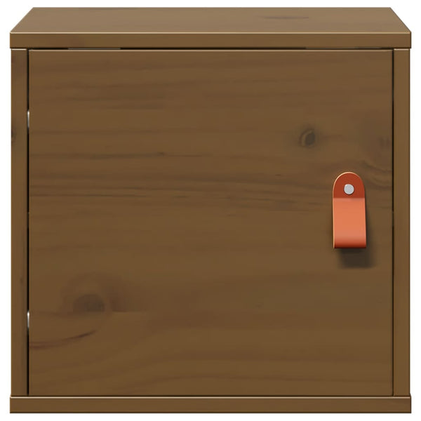 vidaXL Armoires murales 2 pcs Marron miel 31,5x30x30 cm Pin massif
