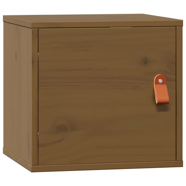 vidaXL Armoires murales 2 pcs Marron miel 31,5x30x30 cm Pin massif