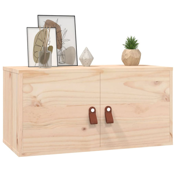 Wandschränke 60x30x30 cm Kiefer Massivholz, 2er Set