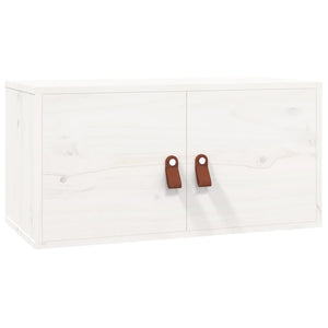 Weißer Wandschrank Kiefer Massivholz 60x30x30cm