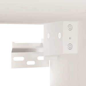 Weißer Wandschrank Kiefer Massivholz 60x30x30cm