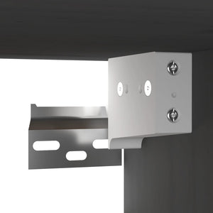 Wandschränke 2er Set Grau 60x30x30cm Kiefernholz