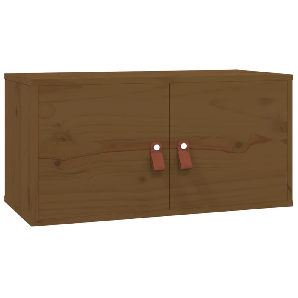Wandschrank Honigbraun Kiefer Massivholz 60x30x30cm