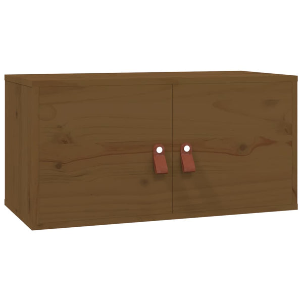 Wandschrank Honigbraun Kiefer Massivholz 60x30x30cm