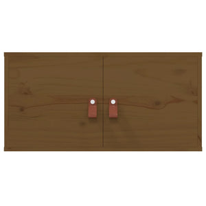 Wandschrank Honigbraun Kiefer Massivholz 60x30x30cm