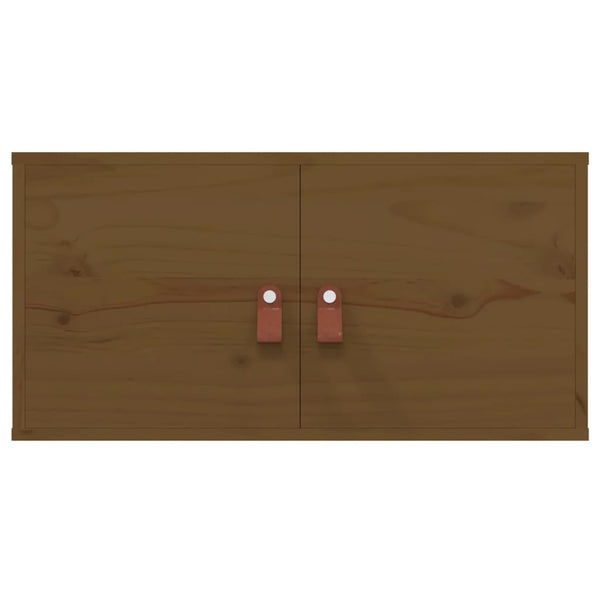 Wandschrank Honigbraun Kiefer Massivholz 60x30x30cm