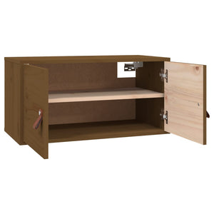 Wandschrank Honigbraun Kiefer Massivholz 60x30x30cm