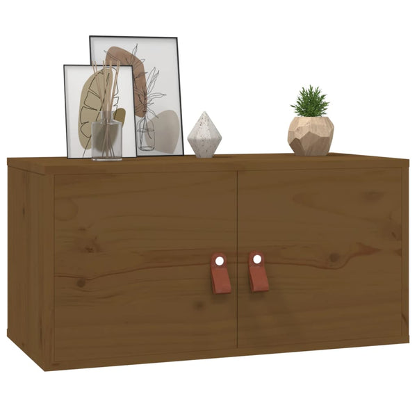 Wandschrank Honigbraun Kiefer Massivholz 60x30x30cm
