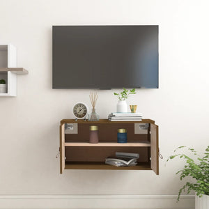 Wandschrank Honigbraun Kiefer Massivholz 60x30x30cm