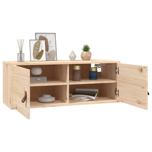 Wandschrank Kiefer Massivholz 80x30x30 cm