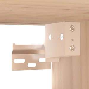Wandschrank Kiefer Massivholz 80x30x30 cm