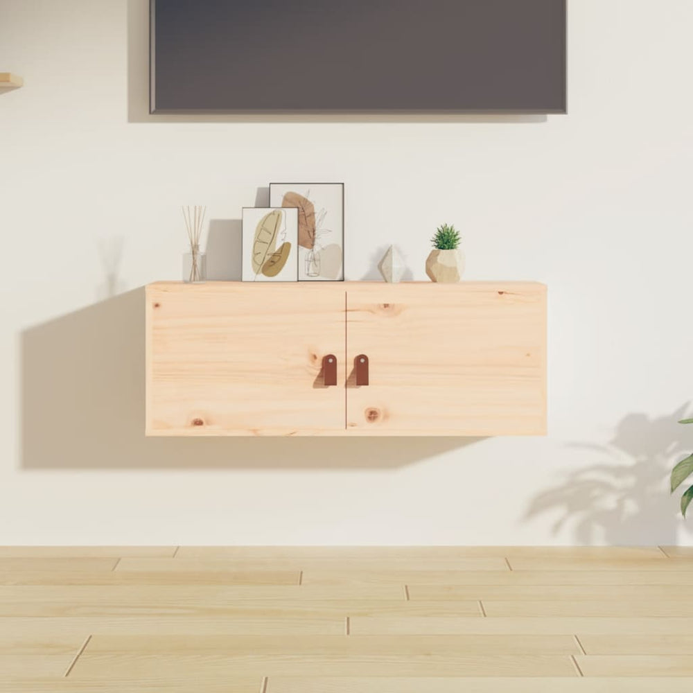 Wandschrank Kiefer Massivholz 80x30x30 cm