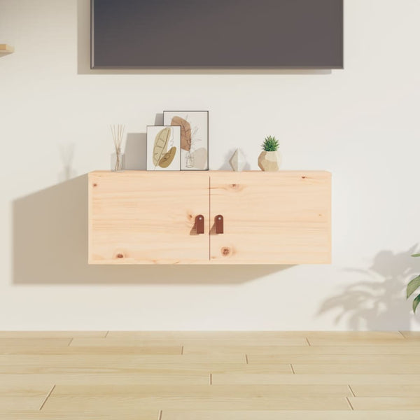 Wandschrank Kiefer Massivholz 80x30x30 cm