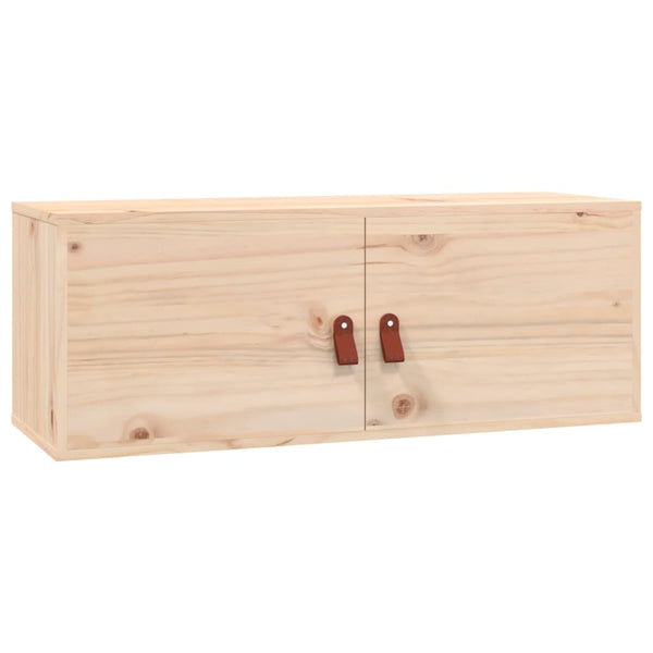 Massivholz Kiefer Wandschränke 80x30x30cm, 2er Set