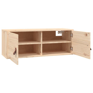 Massivholz Kiefer Wandschränke 80x30x30cm, 2er Set