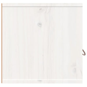 Weiße Kiefer Massivholz Wandschränke 80x30x30cm, 2er-Set