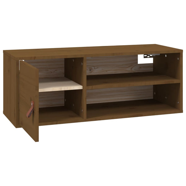 Wandschrank Honigbraun Kiefer 80x30x30cm
