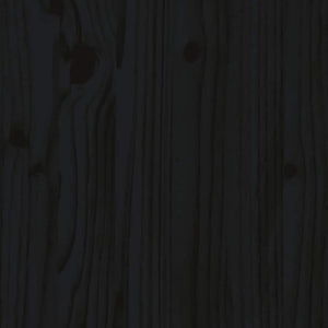 Schwarzer Schminktisch Kiefer Massivholz 95cm
