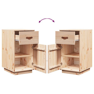 Massivholz Kiefer Schreibtischschrank 40x50x75 cm