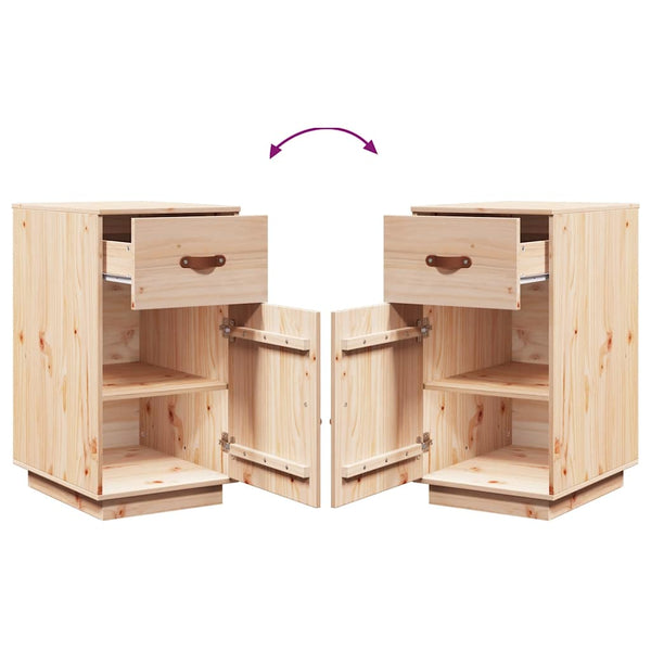 Massivholz Kiefer Schreibtischschrank 40x50x75 cm