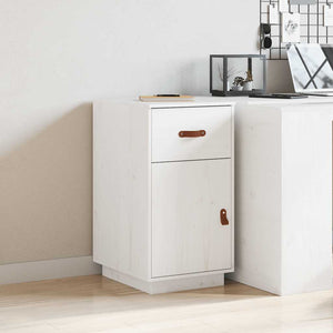 Schreibtisch Schrank Weiß Kiefer Massivholz 40x50x75cm