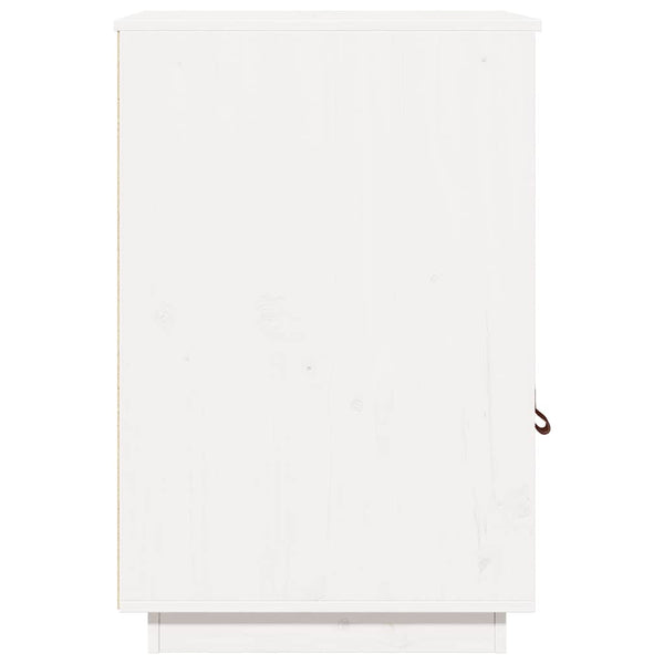 Schreibtisch Schrank Weiß Kiefer Massivholz 40x50x75cm