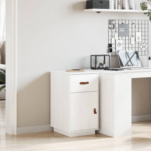 Schreibtisch Schrank Weiß Kiefer Massivholz 40x50x75cm