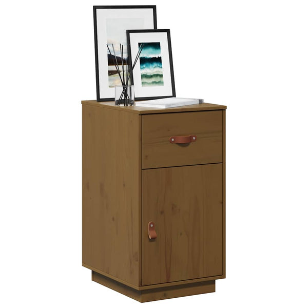 Schreibtisch Schrank Honigbraun Kiefer Massivholz