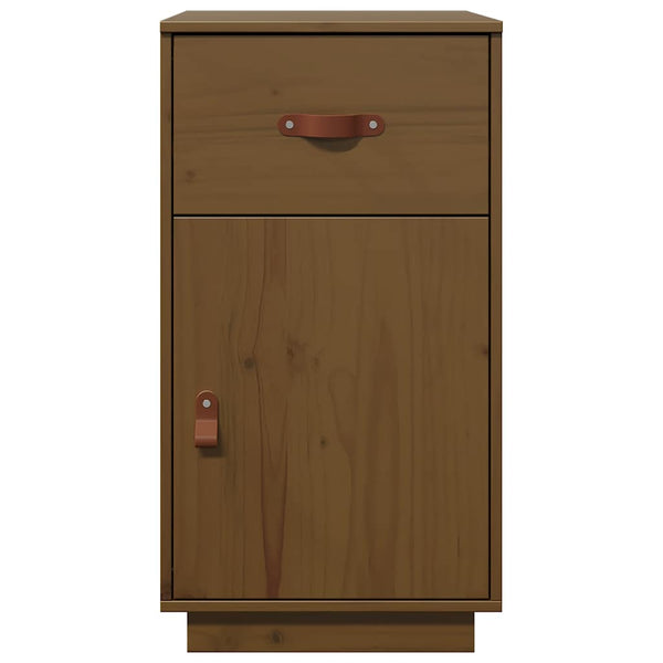 Schreibtisch Schrank Honigbraun Kiefer Massivholz