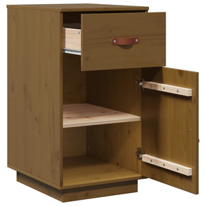 Schreibtisch Schrank Honigbraun Kiefer Massivholz