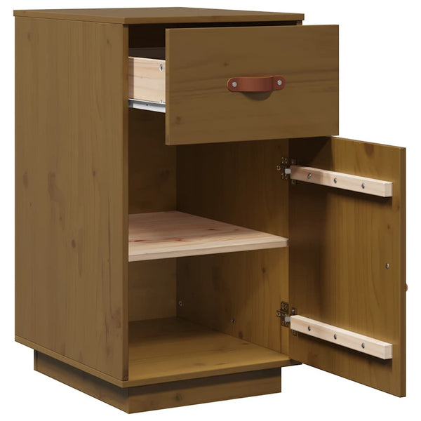 Schreibtisch Schrank Honigbraun Kiefer Massivholz