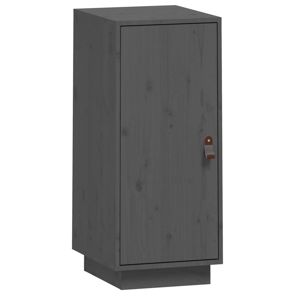 vidaXL Sideboard Grey 34x40x75 cm Solid Pine Wood