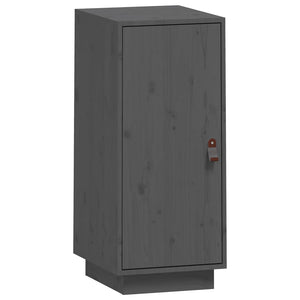 Graues Kiefer Massivholz Sideboard 34x75 cm