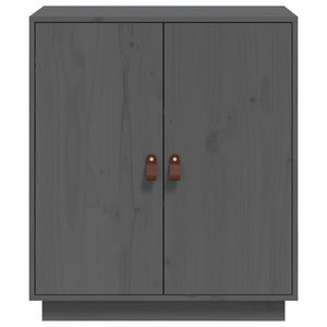 Graues Kiefer Massivholz Sideboard 65,5 cm