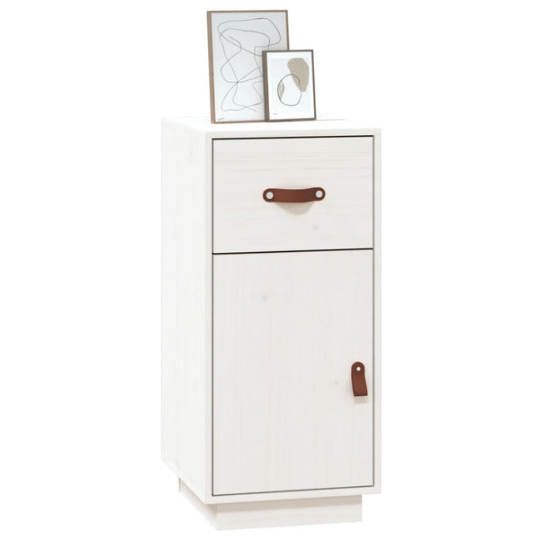 Weißes Kiefer Sideboard 34x40x75 cm