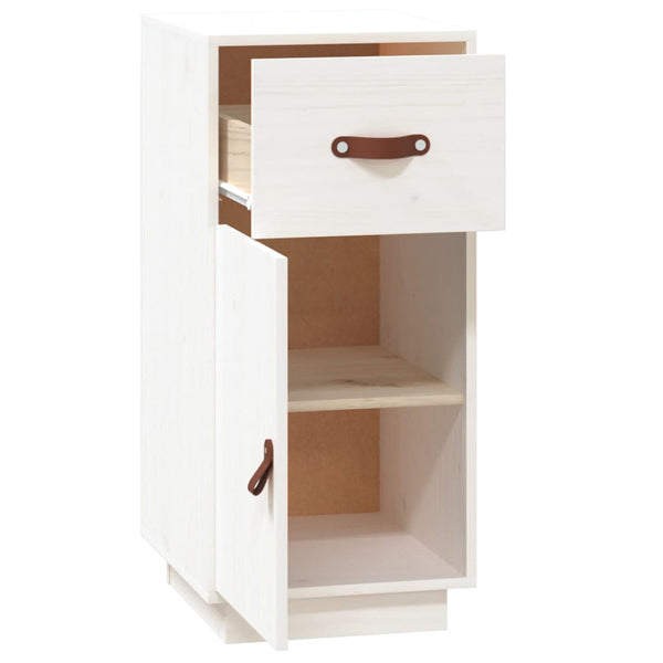 Weißes Kiefer Sideboard 34x40x75 cm