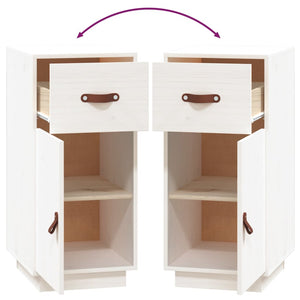Weißes Kiefer Sideboard 34x40x75 cm