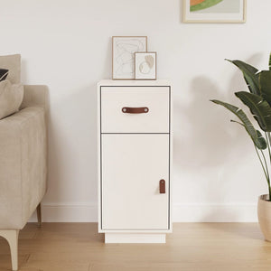 Weißes Kiefer Sideboard 34x40x75 cm