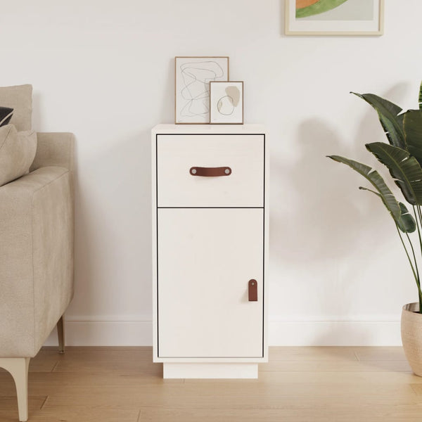 Weißes Kiefer Sideboard 34x40x75 cm