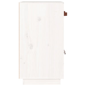Weißes Kiefer Massivholz Sideboard 65,5 cm
