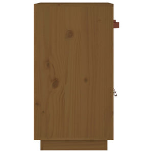 Honigbraunes Kiefer Massivholz Sideboard 65,5 cm