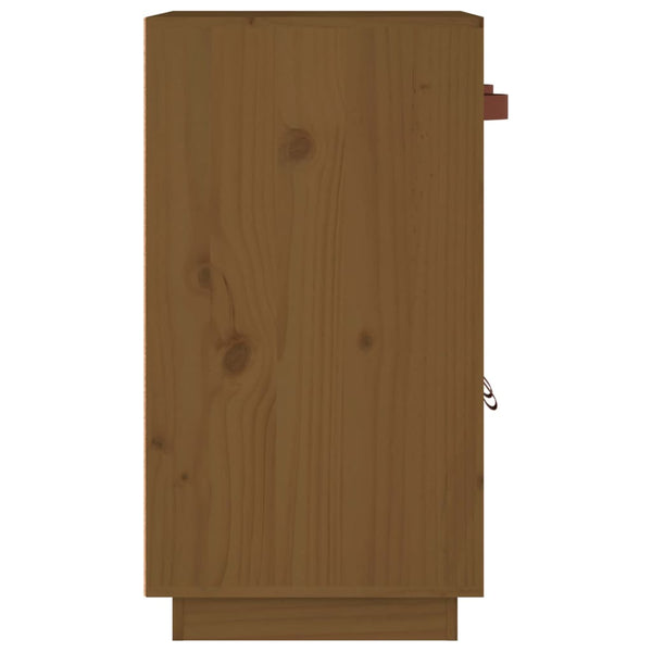 Honigbraunes Kiefer Massivholz Sideboard 65,5 cm