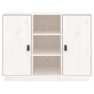 Weißes Sideboard 100x40x75cm Kiefer Massivholz