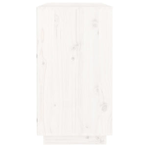 Weißes Sideboard 100x40x75cm Kiefer Massivholz