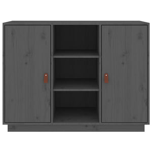 Graues Kiefer Massivholz Sideboard 100cm
