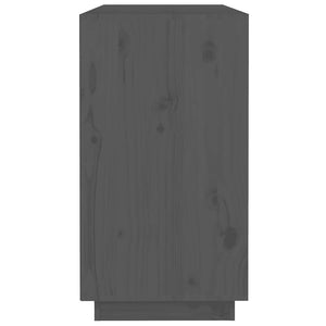 Graues Kiefer Massivholz Sideboard 100cm