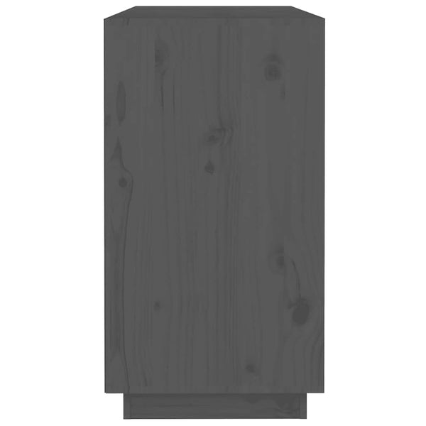 Graues Kiefer Massivholz Sideboard 100cm